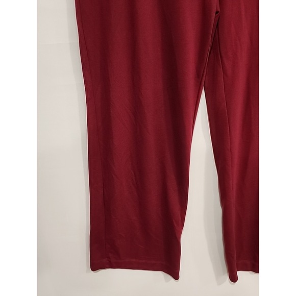 Calvin Klein Leggings Womens L Maroon, 29.5‎ Inseam Pockets Wide Leg - Picture 5 of 14
